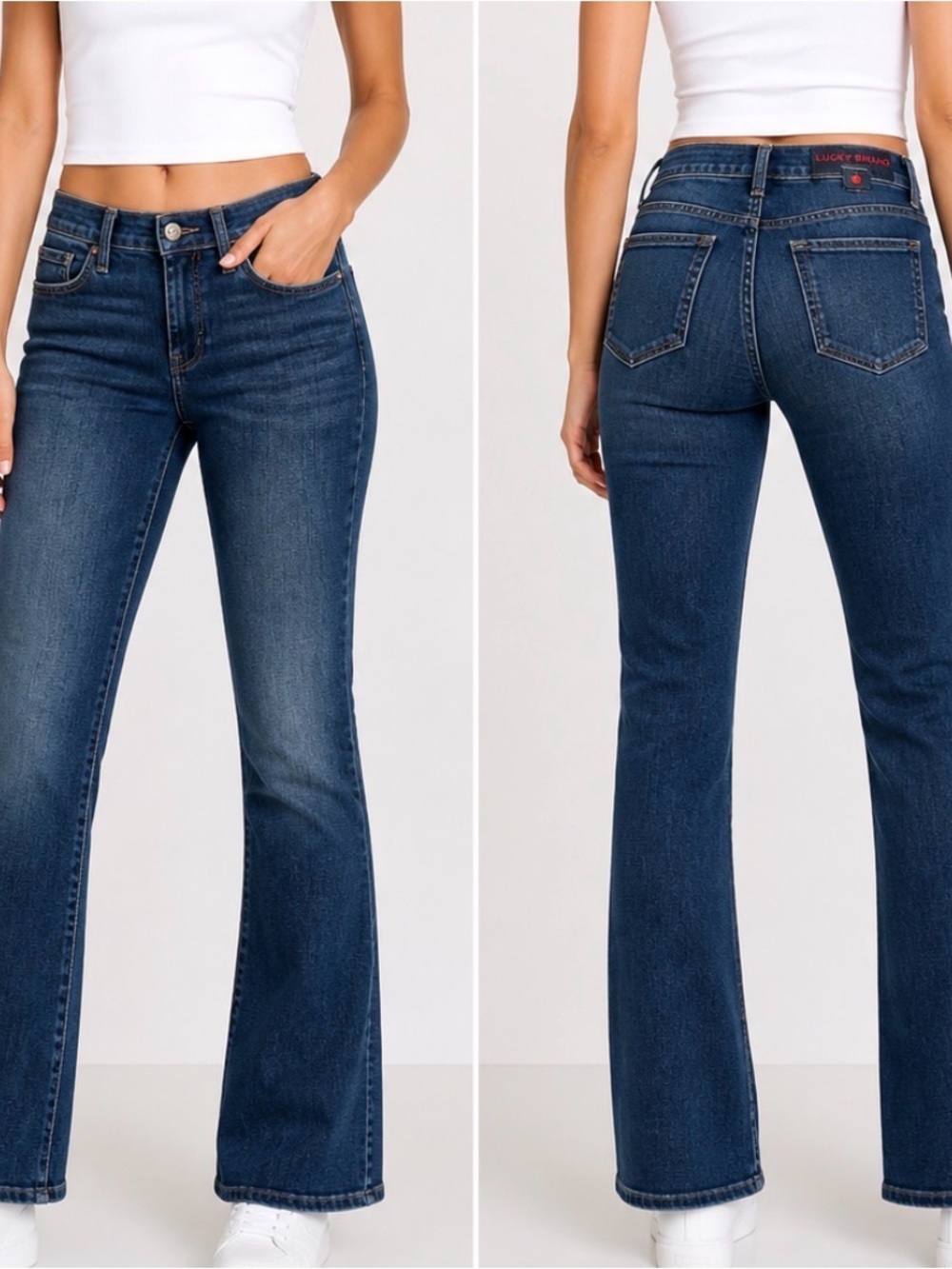 Lucky jeans Sweet Mid-rise boot cut SZ 8 29" waist zip up closure